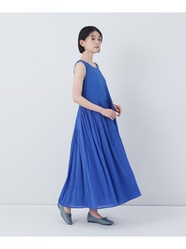 【congés payés】2重布帛ノースリーブワンピース 詳細画像 ブラック 26