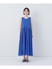 【congés payés】2重布帛ノースリーブワンピース 詳細画像 ブラック 30