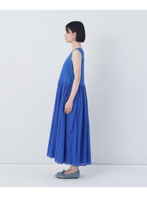 【congés payés】2重布帛ノースリーブワンピース 詳細画像 ブラック 31