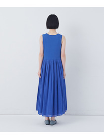 【congés payés】2重布帛ノースリーブワンピース 詳細画像 ブラック 32