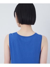 【congés payés】2重布帛ノースリーブワンピース 詳細画像 ブラック 34