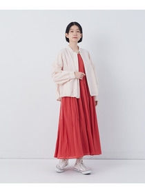 【congés payés】2重布帛ノースリーブワンピース 詳細画像 ブラック 4