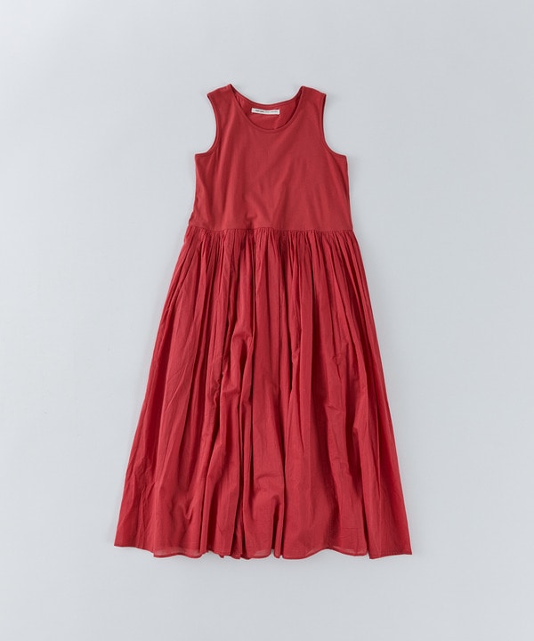 【congés payés】2重布帛ノースリーブワンピース