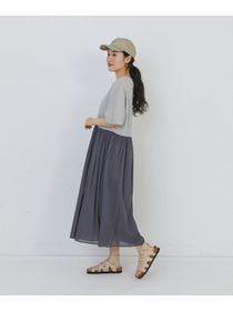 【congés payés】２重布帛ドルマンスリーブワンピース 詳細画像 ブラック 16