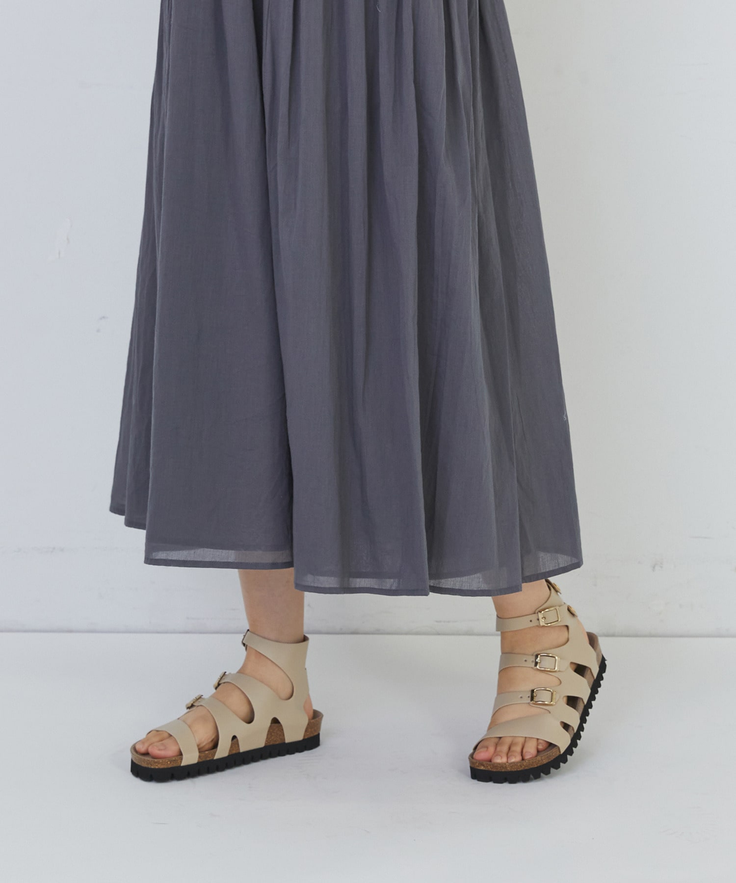 【congés payés】２重布帛ドルマンスリーブワンピース 詳細画像 ブラック 25