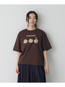 【congés payés】ベジタブルプリントTシャツ 詳細画像 ベージュ 30