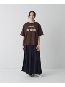【congés payés】ベジタブルプリントTシャツ 詳細画像 ベージュ 31