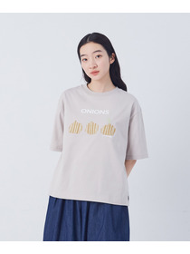 【congés payés】ベジタブルプリントTシャツ 詳細画像 ベージュ 4