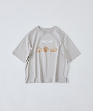 【congés payés】ベジタブルプリントTシャツ 詳細画像 ベージュ 1