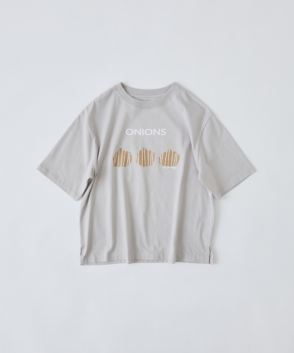 ベジタブルプリントTシャツ 詳細画像 ベージュ 1