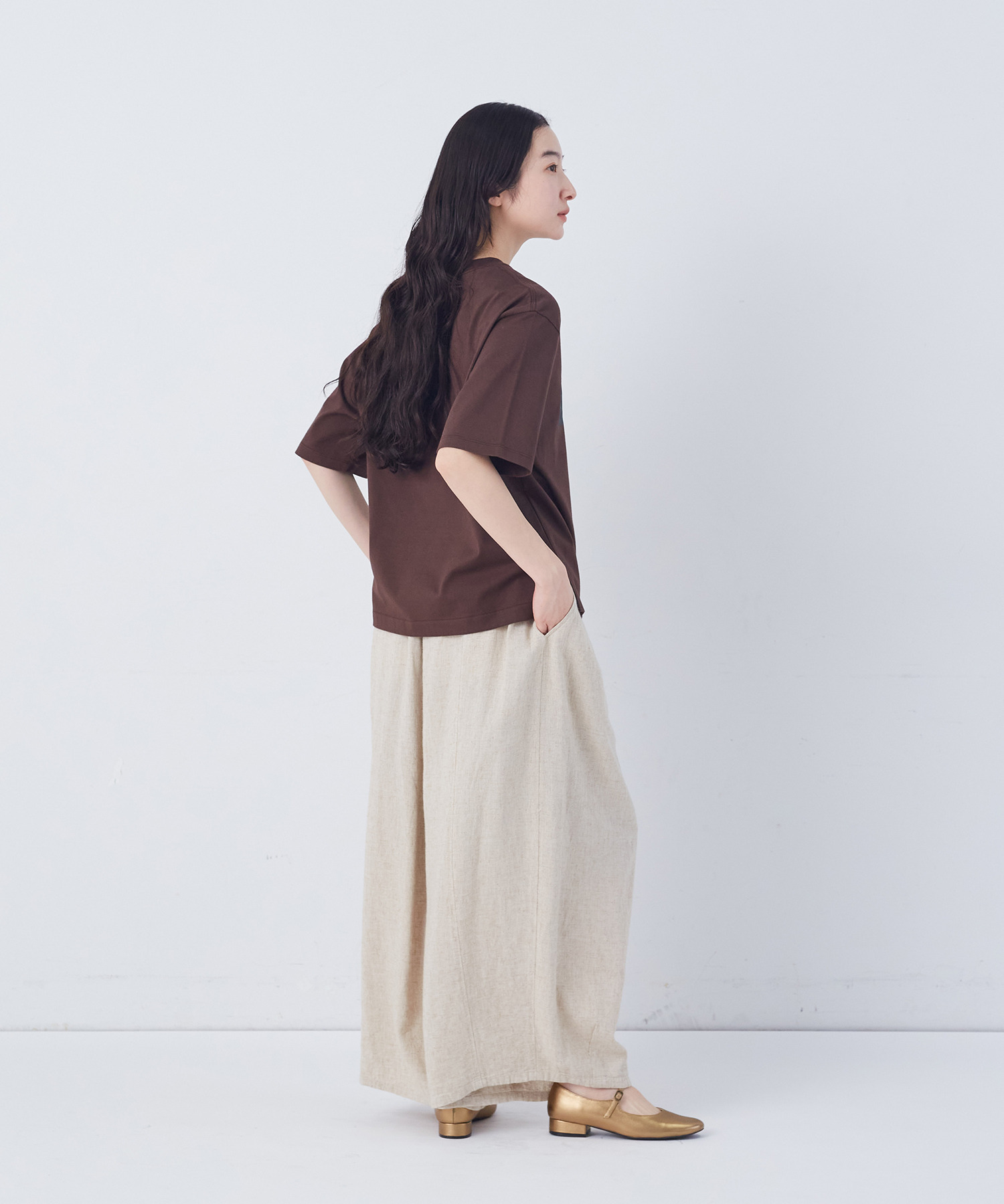 【congés payés】ベジタブルプリントTシャツ 詳細画像 ベージュ 10