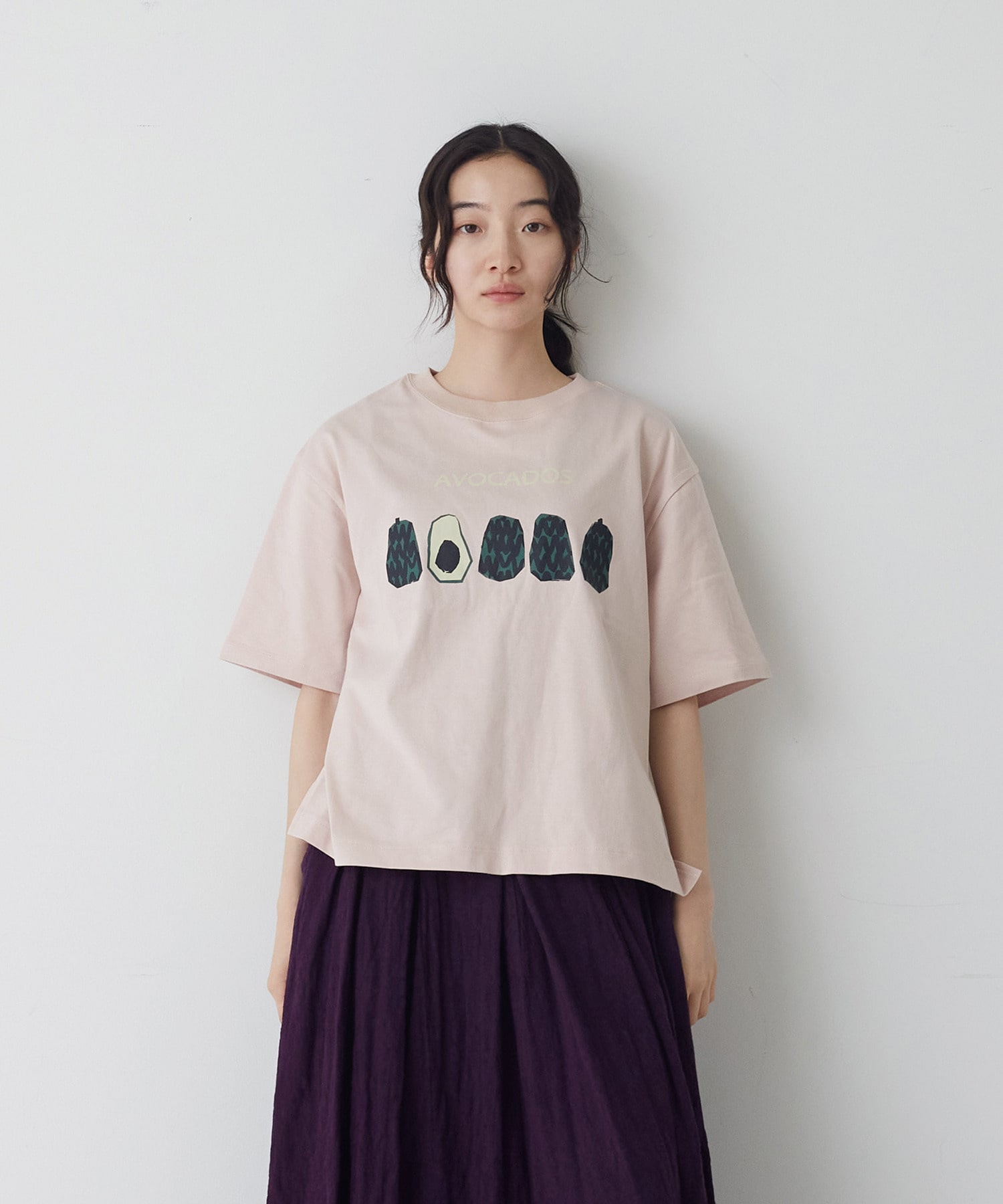 【congés payés】ベジタブルプリントTシャツ 詳細画像 ベージュ 26