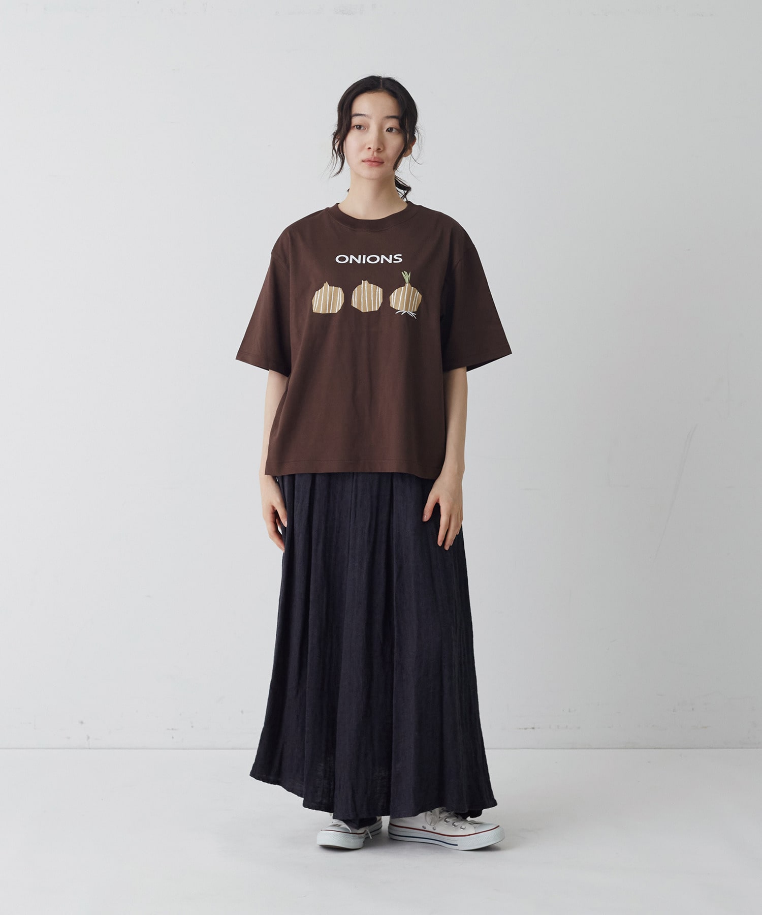 【congés payés】ベジタブルプリントTシャツ 詳細画像 ベージュ 31