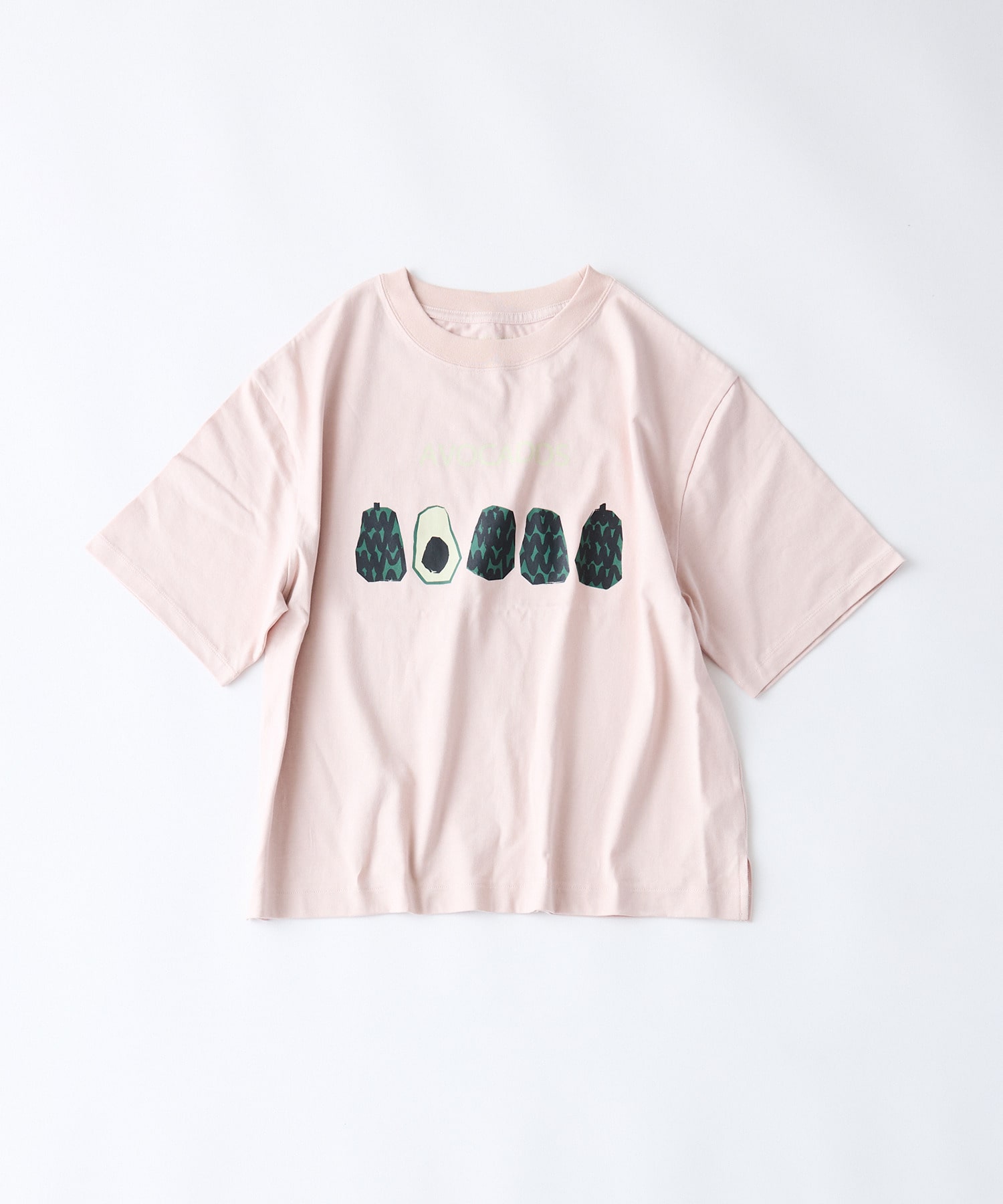 【congés payés】ベジタブルプリントTシャツ 詳細画像 ピンク 1