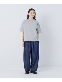 【congés payés】ドロップショルダーベーシックＴシャツ 詳細画像 チャコールグレー 1