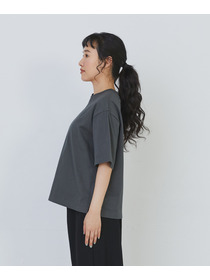 【congés payés】ドロップショルダーベーシックＴシャツ 詳細画像 チャコールグレー 13