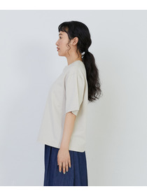 【congés payés】ドロップショルダーベーシックＴシャツ 詳細画像 チャコールグレー 20