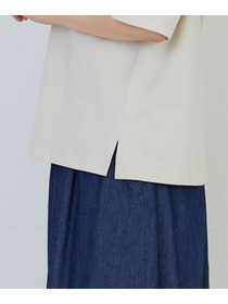 【congés payés】ドロップショルダーベーシックＴシャツ 詳細画像 チャコールグレー 24