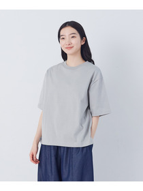 【congés payés】ドロップショルダーベーシックＴシャツ 詳細画像 チャコールグレー 4