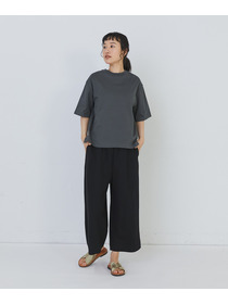 【congés payés】ドロップショルダーベーシックＴシャツ 詳細画像 チャコールグレー 8