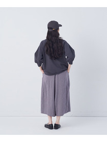 【congés payés】ボトルシルエットスリーブカットソーブラウス 詳細画像 チャコールグレー 10