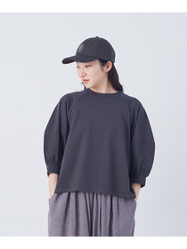 【congés payés】ボトルシルエットスリーブカットソーブラウス 詳細画像 チャコールグレー 11