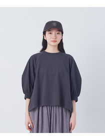 【congés payés】ボトルシルエットスリーブカットソーブラウス 詳細画像 チャコールグレー 12