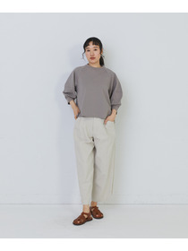 【congés payés】ボトルシルエットスリーブカットソーブラウス 詳細画像 チャコールグレー 15