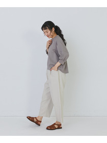 【congés payés】ボトルシルエットスリーブカットソーブラウス 詳細画像 チャコールグレー 16