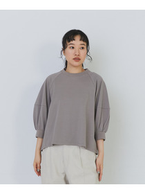 【congés payés】ボトルシルエットスリーブカットソーブラウス 詳細画像 チャコールグレー 18