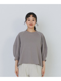 【congés payés】ボトルシルエットスリーブカットソーブラウス 詳細画像 チャコールグレー 19