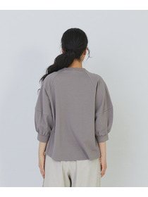 【congés payés】ボトルシルエットスリーブカットソーブラウス 詳細画像 チャコールグレー 21