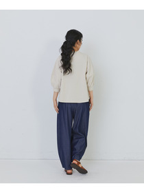 【congés payés】ボトルシルエットスリーブカットソーブラウス 詳細画像 チャコールグレー 3