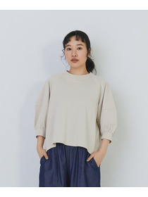 【congés payés】ボトルシルエットスリーブカットソーブラウス 詳細画像 チャコールグレー 4