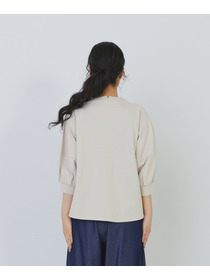 【congés payés】ボトルシルエットスリーブカットソーブラウス 詳細画像 チャコールグレー 7