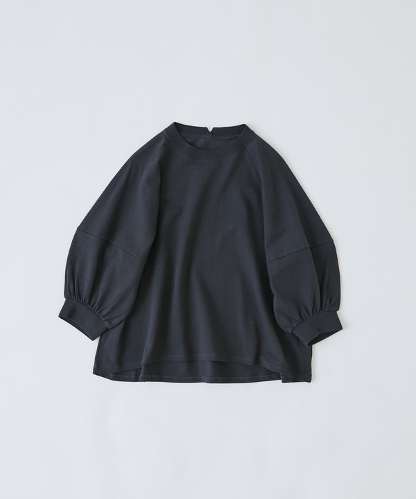 ボトルシルエットスリーブカットソーブラウス 詳細画像 チャコールグレー 1