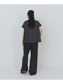 【congés payés】フレアーポロシャツ 詳細画像 チャコールグレー 10