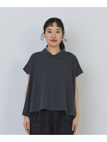 【congés payés】フレアーポロシャツ 詳細画像 チャコールグレー 12