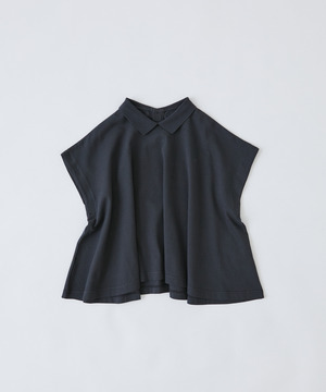 【congés payés】フレアーポロシャツ 詳細画像 チャコールグレー 1