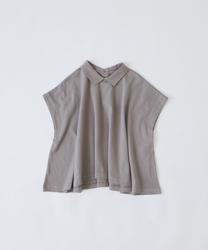 【congés payés】フレアーポロシャツ 詳細画像 グレイッシュベージュ 1