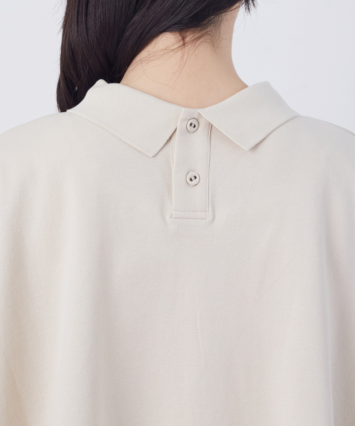 【congés payés】フレアーポロシャツ 詳細画像 チャコールグレー 23