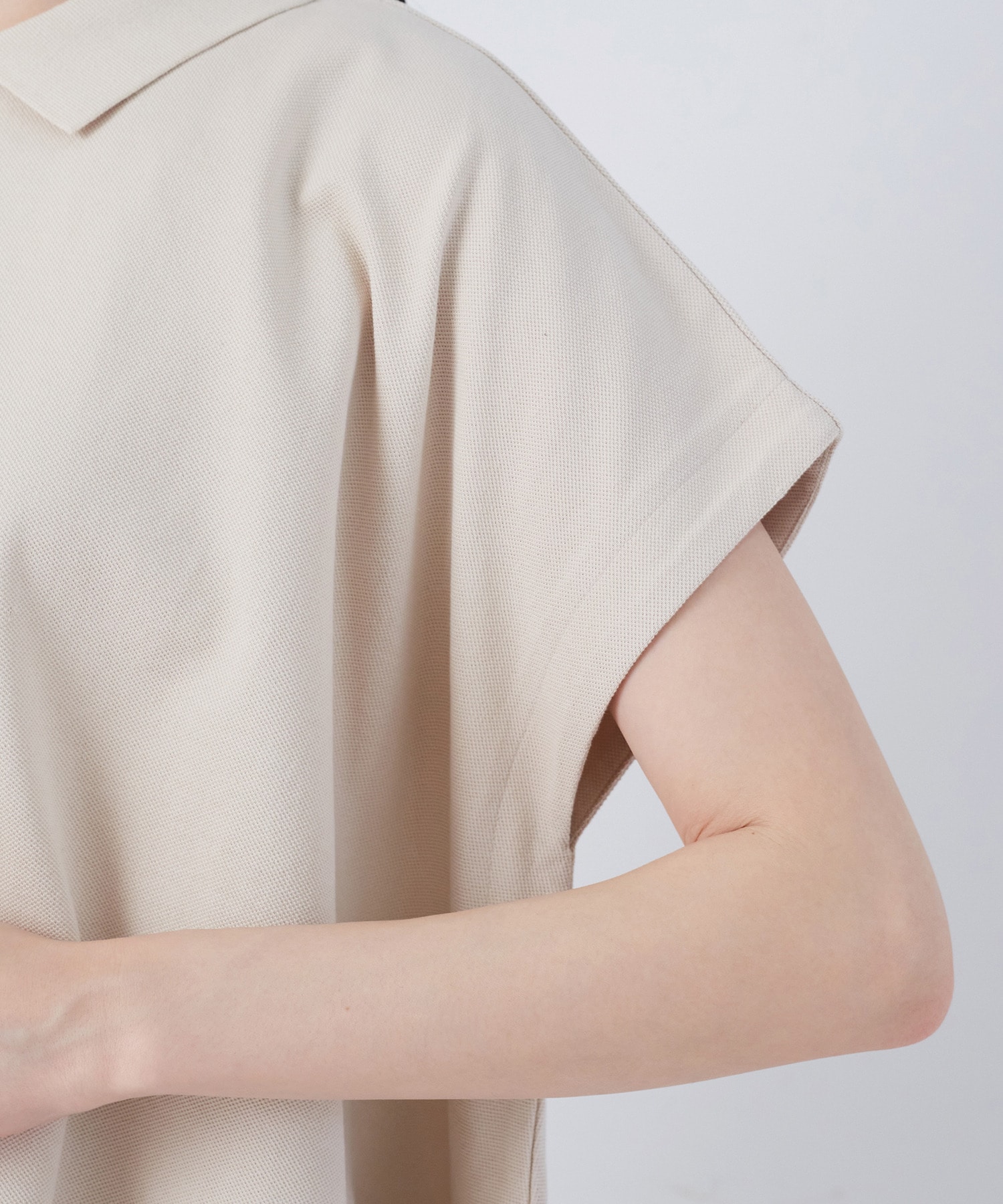 【congés payés】フレアーポロシャツ 詳細画像 チャコールグレー 24