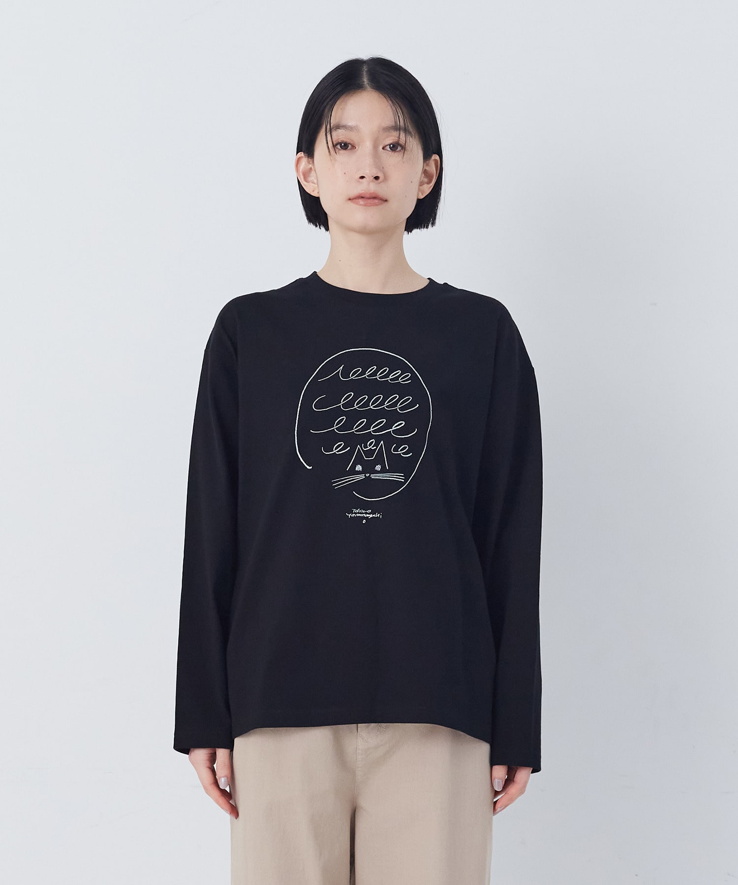 【congés payés】ichiro yamaguci.コラボ長袖Ｔシャツ 詳細画像 ブラック系その他 6