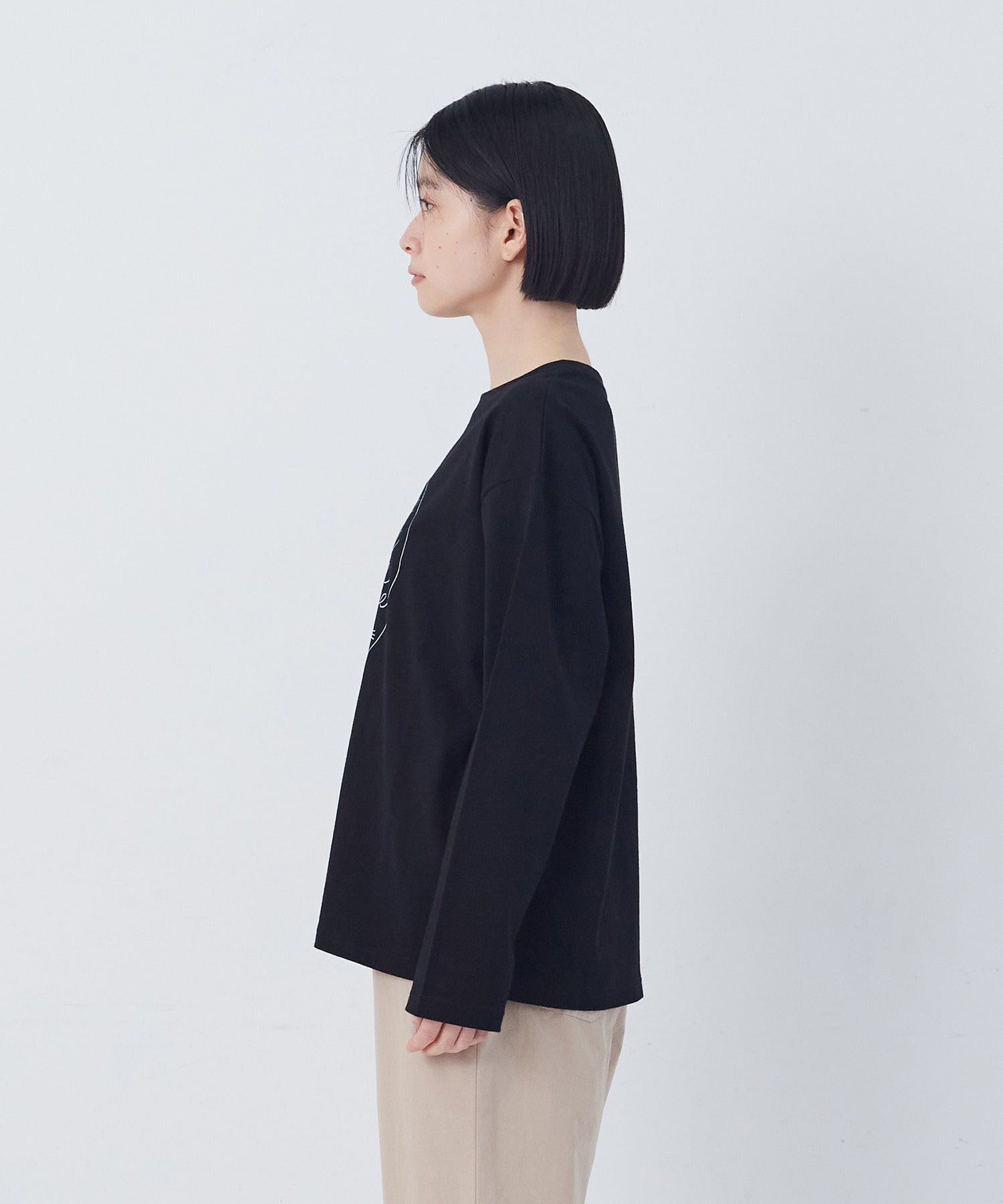 【congés payés】ichiro yamaguci.コラボ長袖Ｔシャツ 詳細画像 ブラック系その他 7