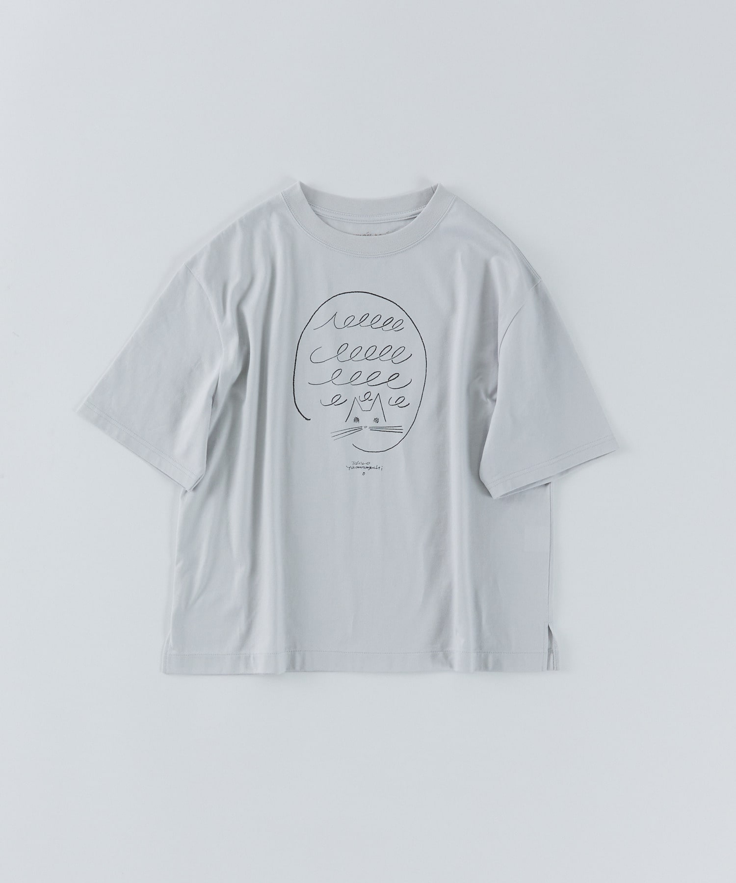 【congés payés】ichiro yamaguci.半袖Ｔシャツ 詳細画像 ブル－グレ－ 1