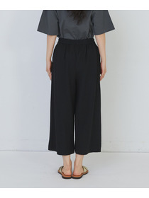 【congés payés】スムースリラックスパンツ 詳細画像 ブラック 15