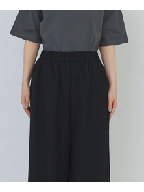 【congés payés】スムースリラックスパンツ 詳細画像 ブラック 16