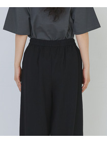 【congés payés】スムースリラックスパンツ 詳細画像 ブラック 17