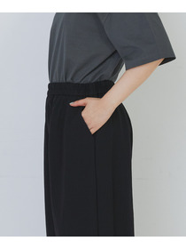 【congés payés】スムースリラックスパンツ 詳細画像 ブラック 18