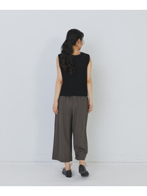 【congés payés】スムースリラックスパンツ 詳細画像 ブラック 3